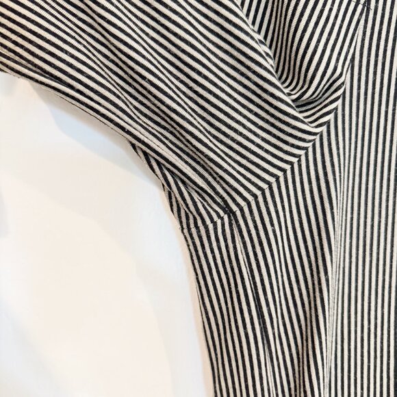 Alembika Essential Punto Striped Lantern Barrel Pull On Pants Lagenlook US 6-8 - Picture 6 of 8